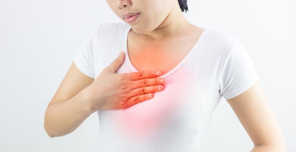 Dolore toracico dovuto all'osteocondrosi