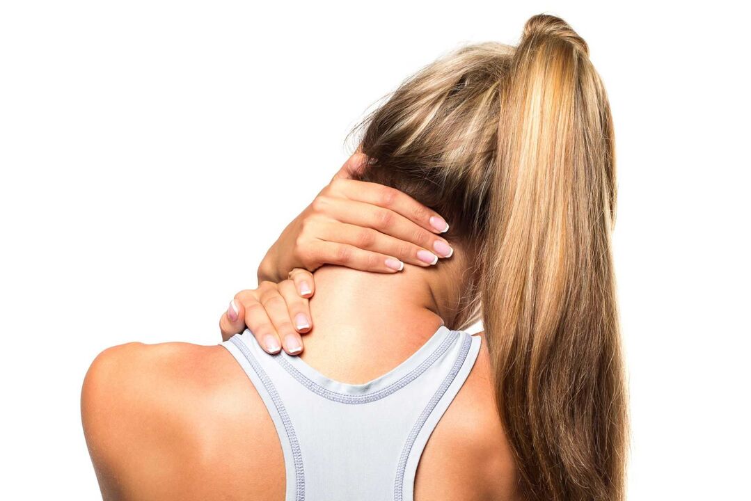 Dolore al collo dovuto all'osteocondrosi